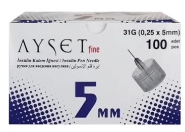 Игла для шприц-ручки 0,25х5мм 31G  AYSET Fine ( 1 шт )