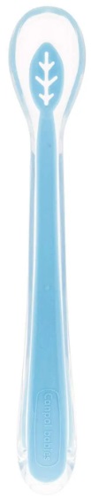 Ложка CANPOL BABIES силиконовая голубая 4м+ арт.51/010