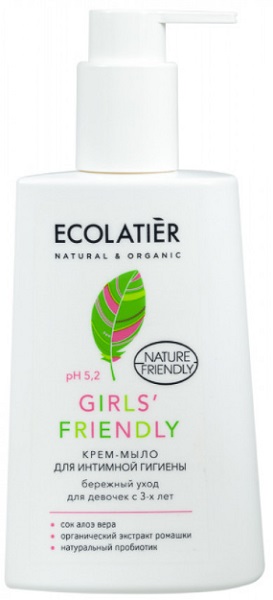 Крем мыло для интимной гигиены Girls' Friendly бережный уход 250 мл ECOLATIER