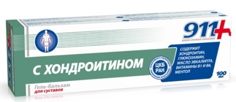 911 Хондроитин гель бальзам 100 мл для суставов #&