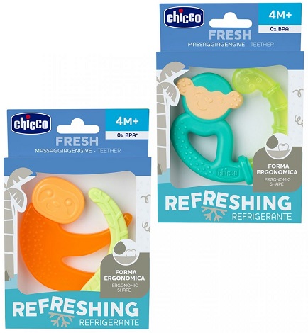 CHICCO Прорезыватель охлаждаемый Обезьянка/Ленивец 4м+