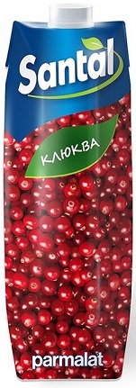 Напиток сокосодержащий из Клюквы Santal 1000мл Prisma