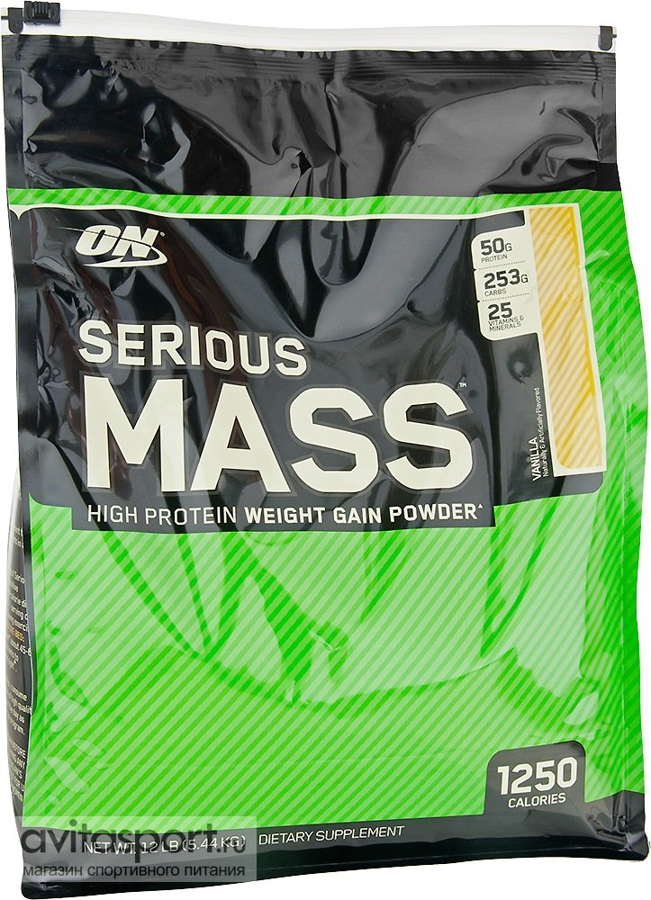 ON Serious Mass Гейнер 5,45 кг.банан