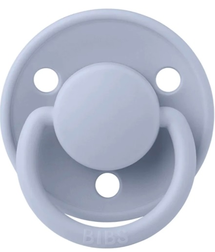 Пустышка силиконовая 0м+ Bibs De Lux Dusty Blue арт.1010304