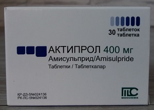 Актипрол табл. 400 мг №30 ( амисульприд ) (Упаковка)