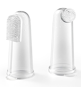 Зубные щетки силиконовые 2шт  BABYONO арт.1545