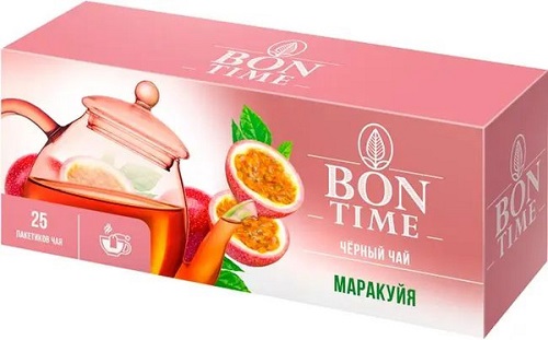 BonTime Чай Черный №25пак Маракуйя