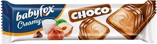 Вафельный батончик Babyfox Creamy Choco 23г