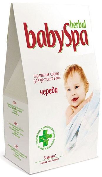 BABY SPA Травяной сбор Череда 3*15 гр  для детских ванн в фильтр пакетах