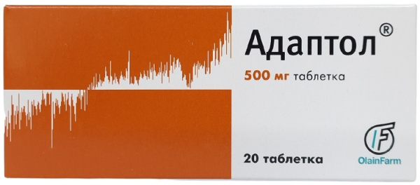 Адаптол табл. 500 мг №20 ( мебикар ) (Упаковка)