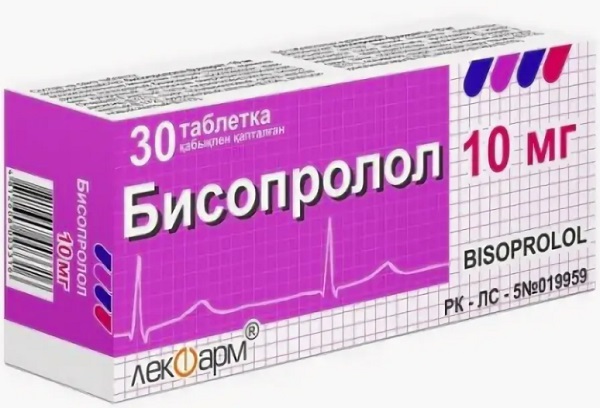 Бисопролол табл. 10 мг №30 ( Лекфарм ) (Упаковка)