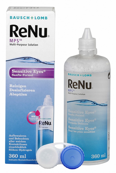 Раствор для линз Renu MPS Sensitive eyes 360 мл Реню #@