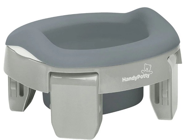 Горшок ROXY KIDS Handy Potty Дорожный горшок и насадка на унитаз 3в1 12м+ Серый/Серый
