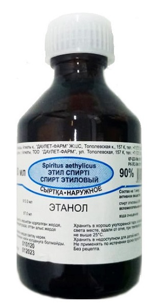 Спирт этиловый ДАУЛЕТ ФАРМ раствор 90% 50 мл