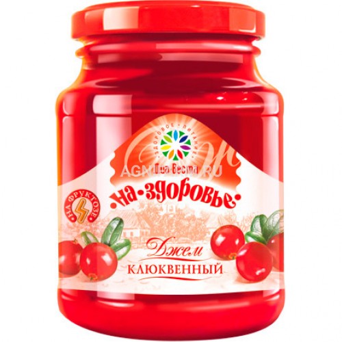 НА ЗДОРОВЬЕ .Джем клюквенный на фруктозе 310г