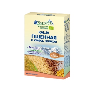 Fleur Alpine Каша безмолочная Пшенная и смесь злаков 175г с 6мес.