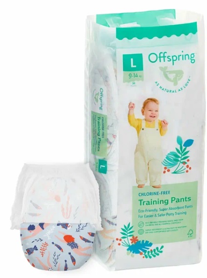 Offspring трусики подгузники для детей Риф L (9-14кг) 36 шт
