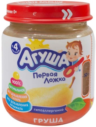 Агуша Пюре Груша 100г ст. 