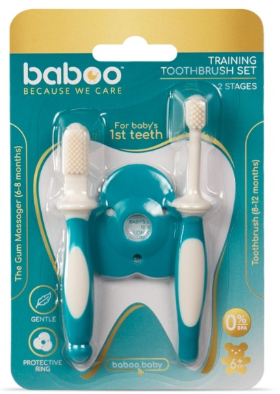 Набор зубных щеток BABOO 6м+