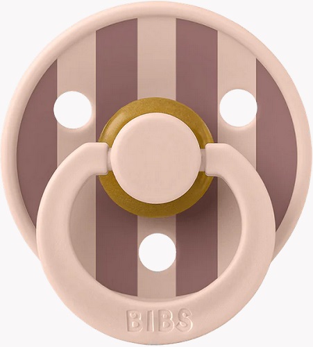 Пустышка латексная 0м+ Bibs Studio Colour Block Blush/Woodchuck арт.10022247