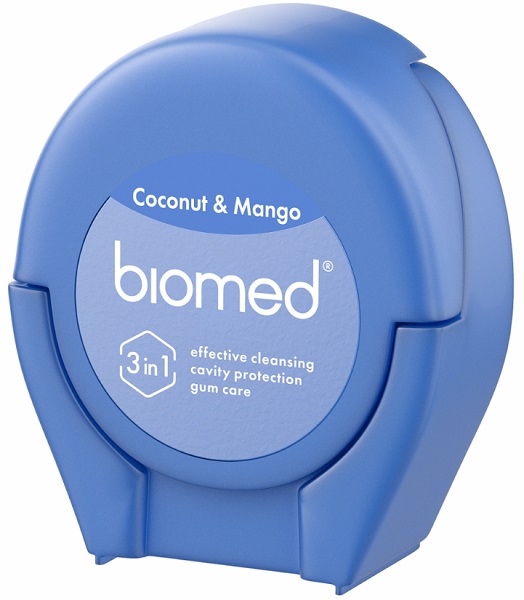 Зубная нить BIOMED с ароматом Кокоса и Манго 50м