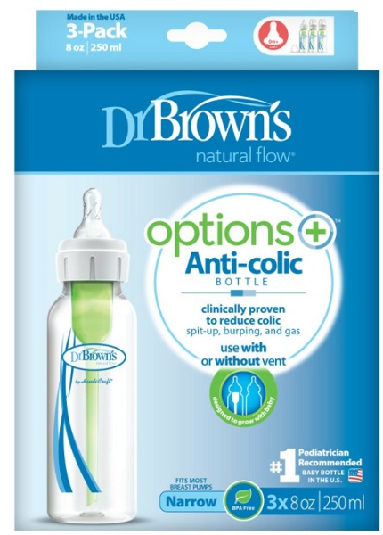 Бутылочка Пластиковая DrBROWNS 250мл Options Anti-Colic 0м+
