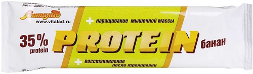 Виталад Батончик протеиновый 40г банан