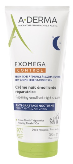 A-Derma EXOMEGA CONTROL Night Восстанавливающий смягчающий ночной эмолент 200 мл