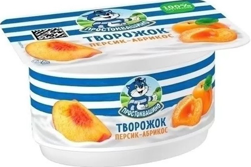 Простоквашино Творожок 3,6% 110г Персик-абрикос