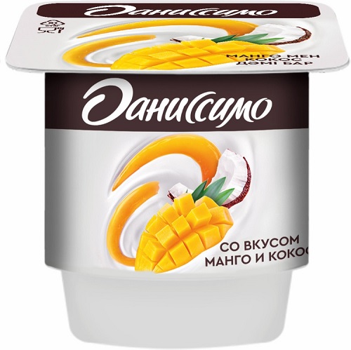 Даниссимо Йогурт Манго-Кокос 2,4% 100г