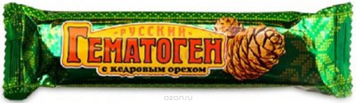 Гематоген Русский с Кедровым Орехом 40 г ФАРМ-ПРО