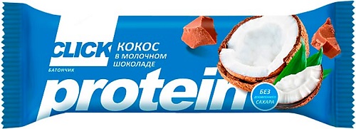 Батончик Click Кокос и Протеин 40 г
