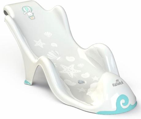 Горка для ванны KIDWICK K0150501 Аква Гранд Белый / Бирюзовый Транзат Лежак