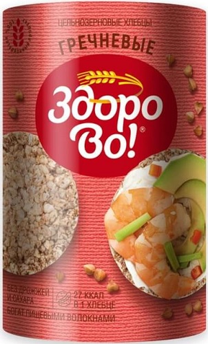 Здорово! Хлебцы цельнозерновые Гречневые 100г
