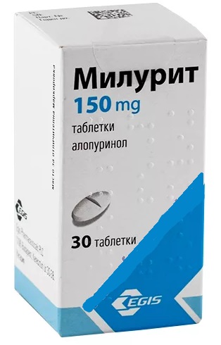 Милурит табл. 150 мг №30 ( аллопуринол )