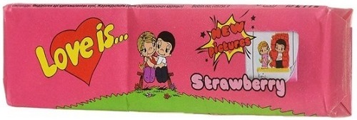 Конфеты жевательные LOVE IS Клубника 25 г #