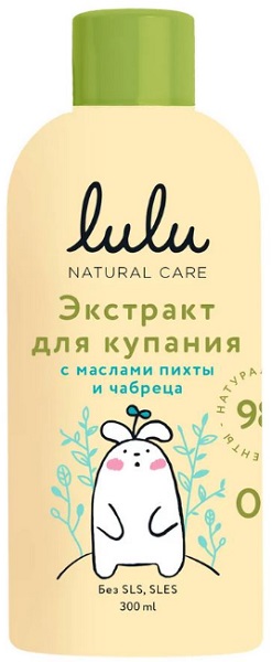 LULU Экстракт для купания малышей с маслами Пихты и чабреца 300 мл арт.30007