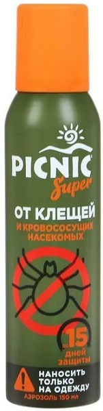 PICNIC Super от всех кровососущих насекомых и клещей 150 мл