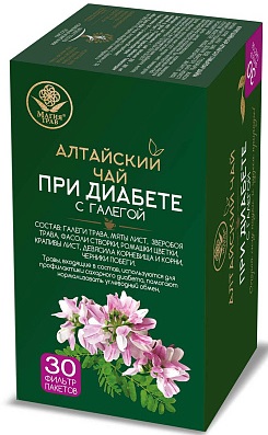 Алтайский чай при Диабете с Галегой 2г №30пак  Магия Трав