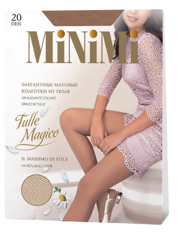 MINIMI Колготки 20 denTulle Magico Caramello 3-M