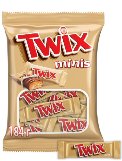 Батончики Twix minis 184г