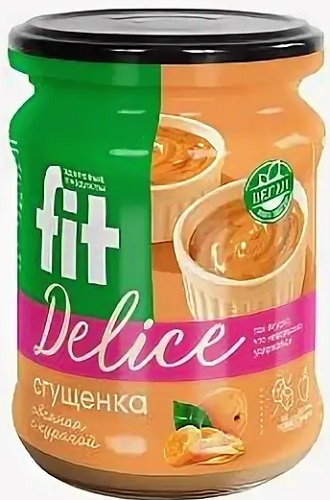 Fitelle Крем-десерт Овсяная сгущенка с Курагой 270г банка без сахара