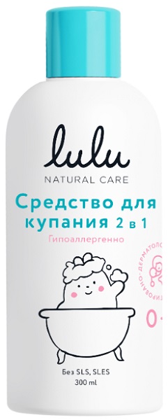 LULU Средство 2в1 для купания малышей 300 мл