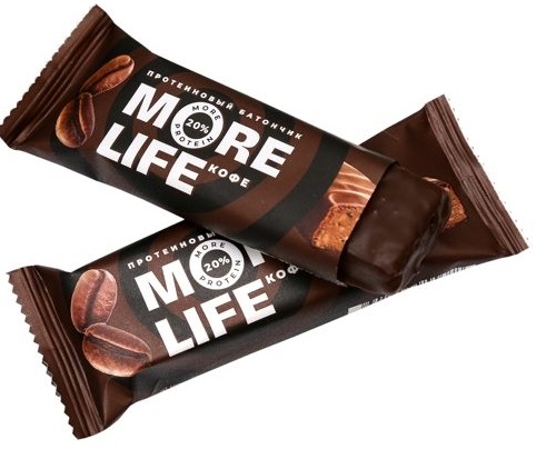 MoreLife Батончик Протеиновый 40г Кофе