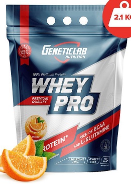 Geneticlab Whey Pro Апельсин 2100г пакет