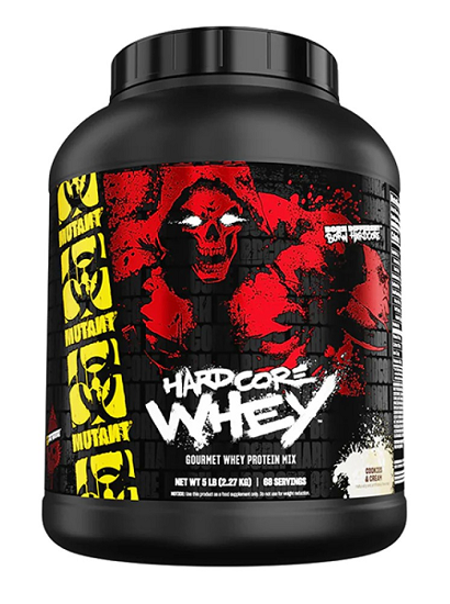 Mutant WHEY HARDCORE Мутант Вей протеин  2,27кг банка Печенье со сливками