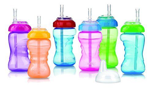 Поильник 6м+ NUBY 295мл с силиконовым носиком цв.в асс. арт.9923