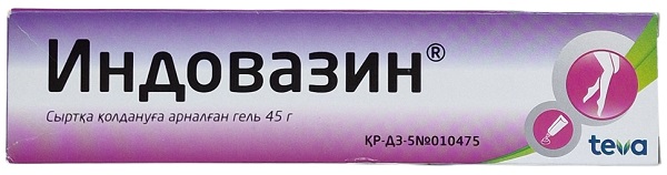 Индовазин гель 45 гр Тева ( индометацин, троксерутин )