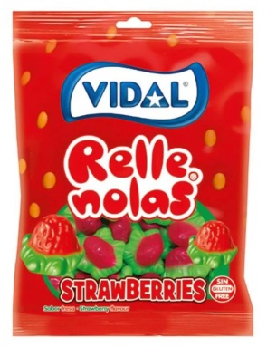 Мармелад Клубника с начинкой VIDAL 90гр