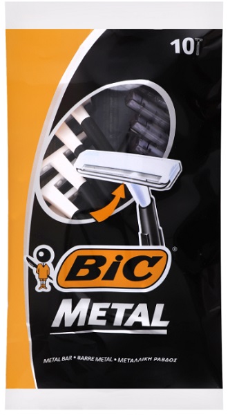 Станок бритвенный BIC "Metal" 10шт